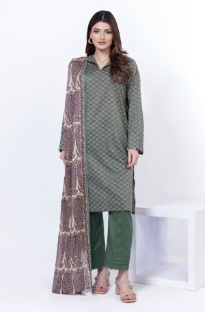 KHAADI 3PC LAWN SUIT SS2303B