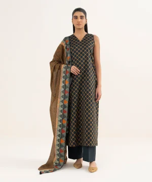 SAPPHIRE 3PC PRINTED LAWN SUIT U3PDDS26V0101