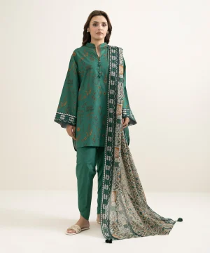 SAPPHIRE 3PC PRINTED LAWN SUIT 3PDYS26V1156