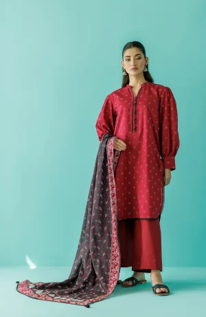 ORIENT 3PC PRINTED LAWN SUIT OTL20805