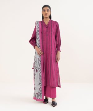 SAPPHIRE 3PC PRINTED LAWN SUIT U3PDY25V814SOU