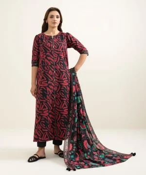 SAPPHIRE 3PC PRINTED LAWN SUIT U3PDDS26V125