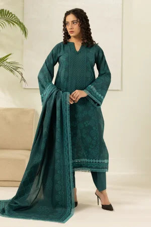 ZELLBURY 3PC PASTE PRINTED LAWN SUIT WUS26X30429