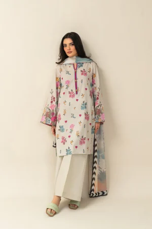 BEECHTREE PRINTED LAWN SUIT 3PC CANDY DOMINION