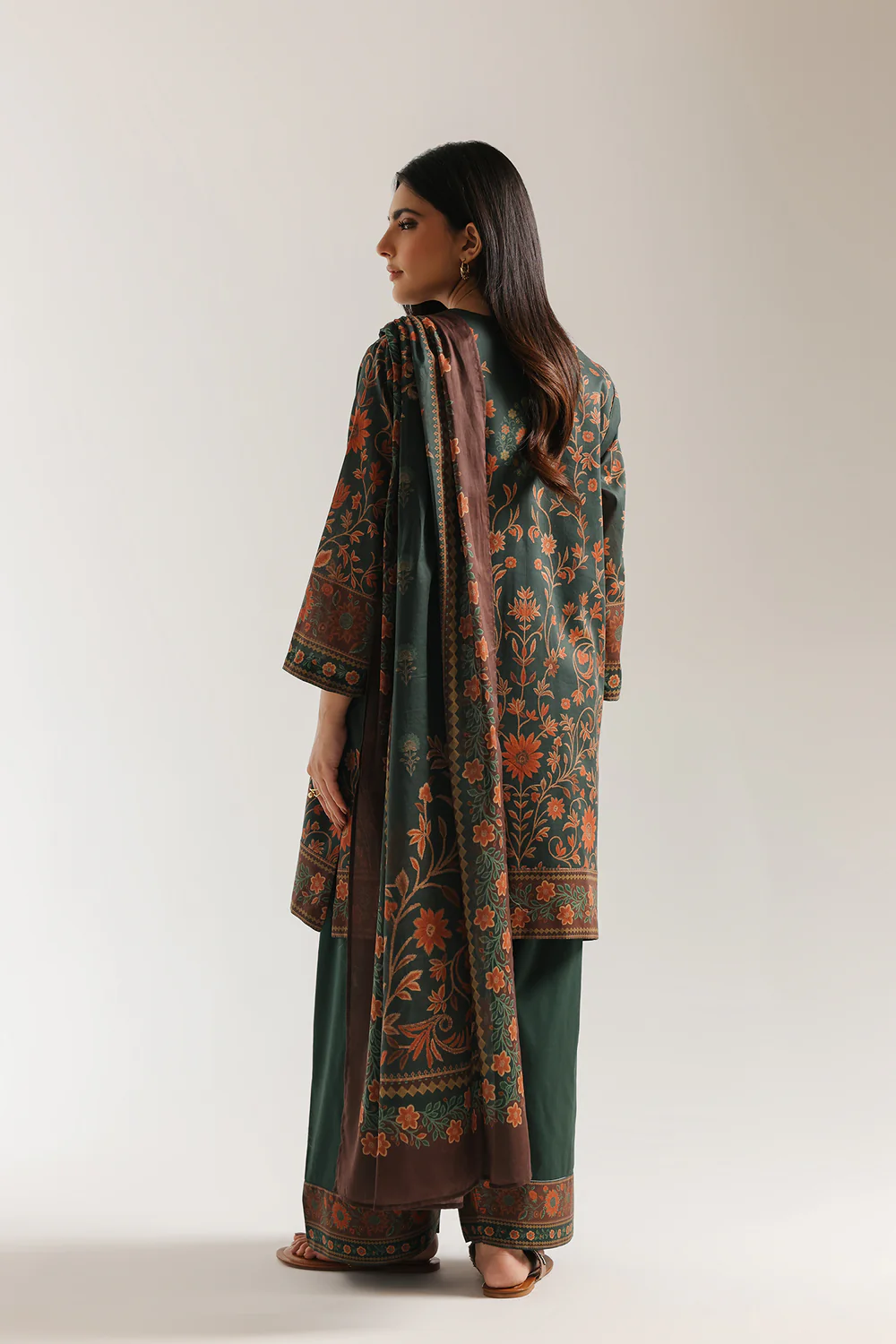 ETHNC 3PC PRINTED LAWN SUIT E0885/202/705 4 ETHNC 3PC PRINTED LAWN SUIT E0885/202/705 - Image 4
