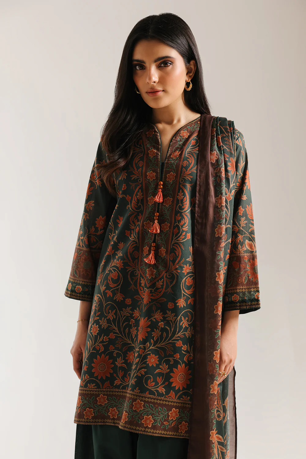 ETHNC 3PC PRINTED LAWN SUIT E0885/202/705 5 ETHNC 3PC PRINTED LAWN SUIT E0885/202/705 - Image 5