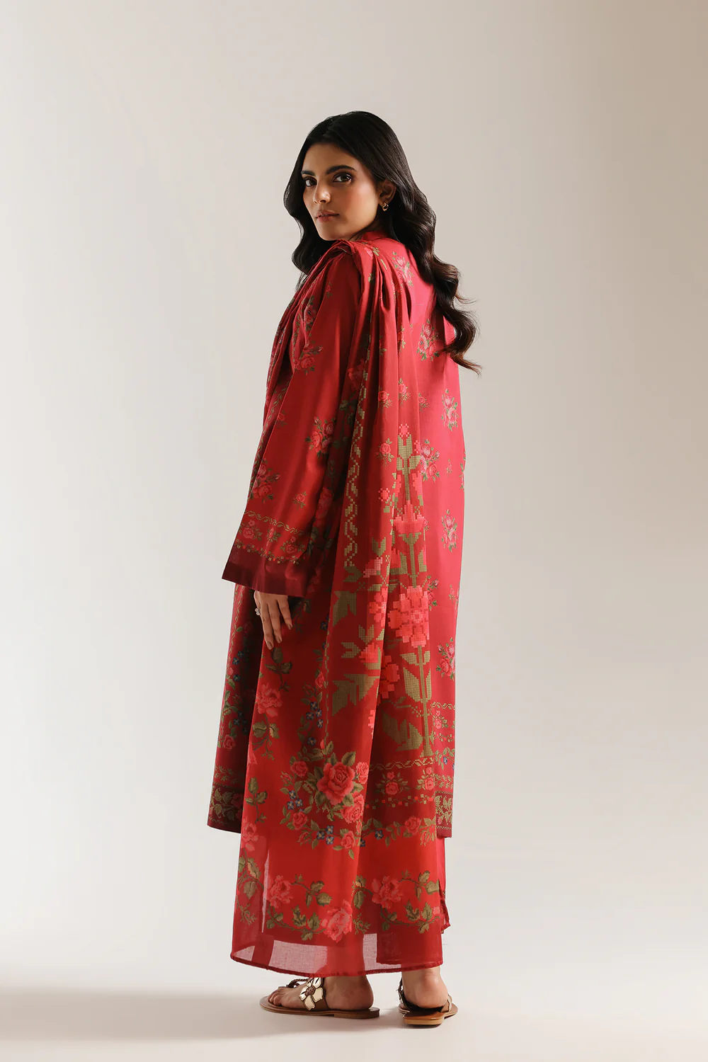 ETHNC 3PC PRINTED LAWN SUIT E0886/202/404 5 ETHNC 3PC PRINTED LAWN SUIT E0886/202/404 - Image 5