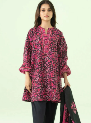 SAPPHIRE 3PC PRINTED LAWN SUIT U2DDY23V62WS