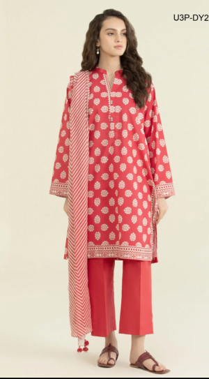 SAPPHIRE 3PC PRINTED LAWN SUIT U3PDY23V427WS