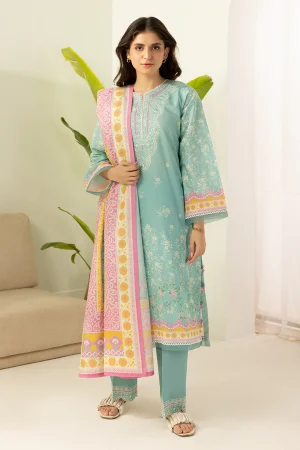 ZELLBURY 3PC EMBROIDERED LAWN SUIT WUS26E30504